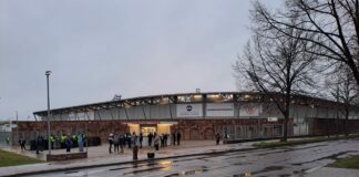 Halle Hallescher FC Blick auf das Leuna Chemie Stadion