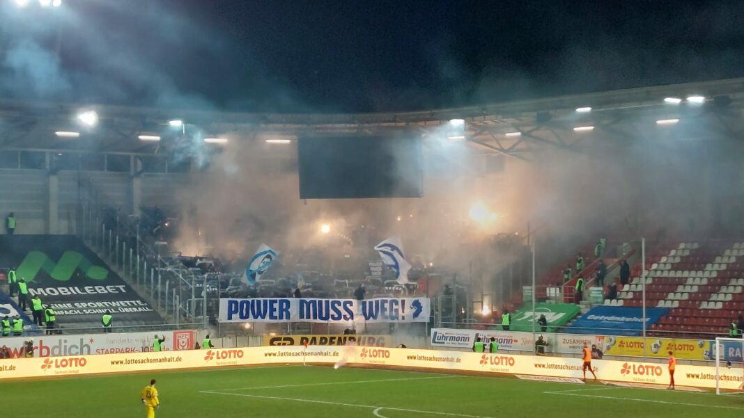 Halle Hallescher FC TSV 1860 Pyroshow
