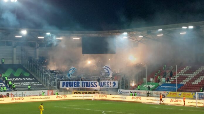 Halle Hallescher FC TSV 1860 Pyroshow