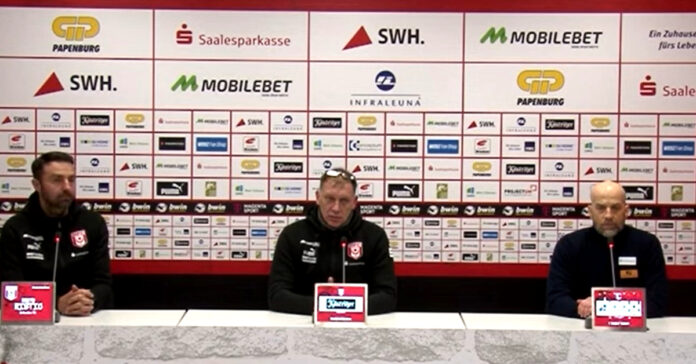 Pressekonferenz Halle 1860 Ristic Gorenzel