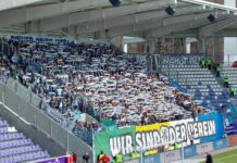 Erzgebirge Aue TSV 1860 München Blick Auf Den Gästeblock Wir Sind Der Verein