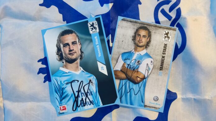 Yannick Stark TSV 1860 München Autogrammkarten