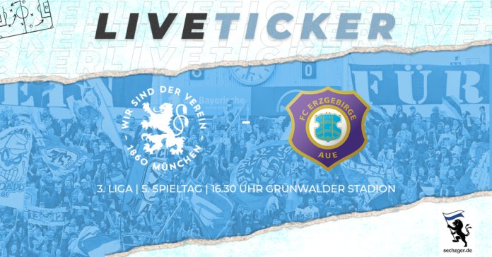 Liveticker von sechzger.de zur Partie TSV 1860 München - Erzgebirge Aue am 5.Spieltag der Saison 2023-24