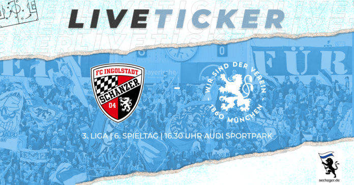 liveticker 3.liga. 6.spieltag fc ingolstadt tsv 1860 münchen