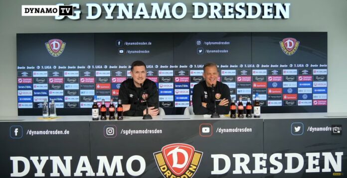 Screenshot Dynamo TV Pressekonferenz Dynamo Dresden Vor Spiel Gegen TSV 1860 München Markus Anfang Screenshot Dynamo TV Pressekonferenz Dynamo Dresden Vor Spiel Gegen TSV 1860 München Markus Anfang