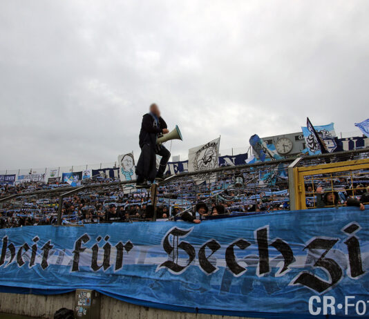TSV 1860 München SC Preußen Münster Banner Freiheit Für Sechzig Vor Der Westkurve