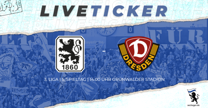 sechzger.de Liveticker TSV 1860 München SG Dynamo Dresden 3-Liga 2024-25 5-Spieltag