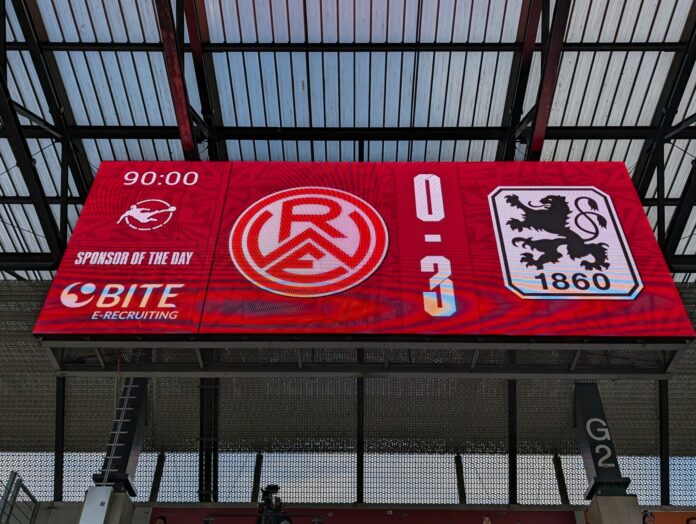 Anzeigetafel RWE-1860 0:3 aus der Saison 24/25
