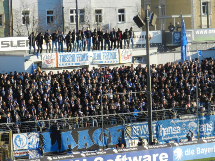 Hansa Rostock beim Heimspiel gegen den TSV 1860.