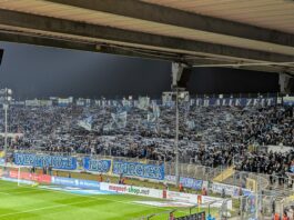 TSV 1860 München Arminia Bielefeld Blick auf die Westkurve