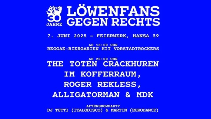30 Jahre Löwenfans Gegen Rechts Feier Im Feierwerk
