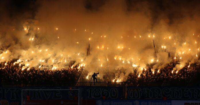 Tsv 1860 Grünwalder Stadion Westkurve Pyro
