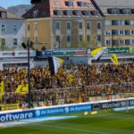 Alemannia Aachen im Gästeblock des GWS 24/25