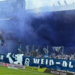 Giesinger Gedanken nach dem Sieg in Mannheim: Von Historischem und emotionaler Fallhöhe Löwenblock in Mannheim mit blauem Rauch
