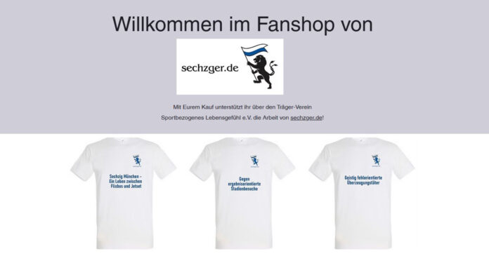 Sechzger.de-Shop online