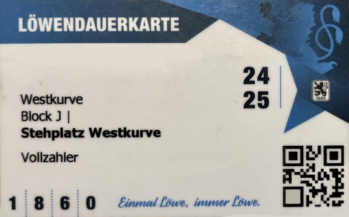 TSV 1860 München Dauerkarte 2024 25 TSV 1860 München Dauerkarte 2024 25