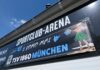 Plakat an der Arena in Verl