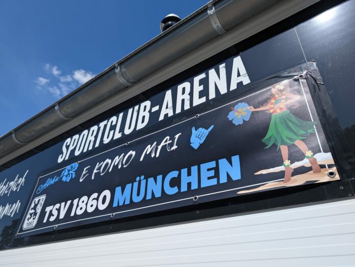 Plakat an der Arena in Verl