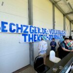 Saisonrückblick 2024/25 von Christian Jung Spruchband an der Theke in Verl 24/25