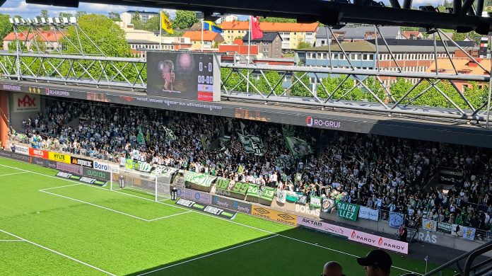 Allsvenskan IF Elfsborg - Hammarby IF Blick auf den Gästeblock