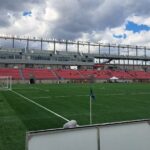 York Lions Stadium Blick Auf Die Tribüne