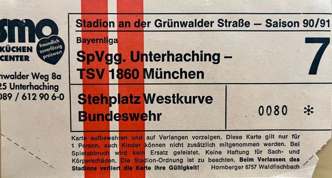 1990.10.07 Unterhaching 1860 60er Stadion