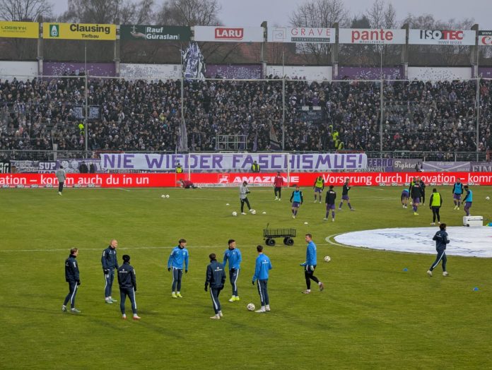 Nie wieder Banner in der Ostkurve Osnabrück