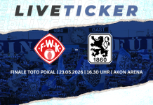 Liveticker: Würzburger Kickers – TSV 1860 München (Toto Pokal) Liveticker Toto Pokal Würzburger Kickers TSV 1860