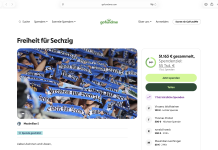 Mitgliedschaften, leergekaufte Shops und GoFundMe: „Freiheit für Sechzig“ GoFundMe Seite am Sonntag Abend