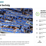 Spenden aus ERSTEM GoFundMe sind bereits beim Verein angekommen erstes GoFundMe der Löwenfans