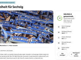 erstes GoFundMe der Löwenfans