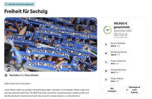 erstes GoFundMe der Löwenfans