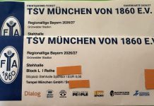 Wir verlosen zwei Tickets auf der Stehhalle für TSV 1860 – FC Augsburg II TSV 1860 - FC Augsburg Tickets